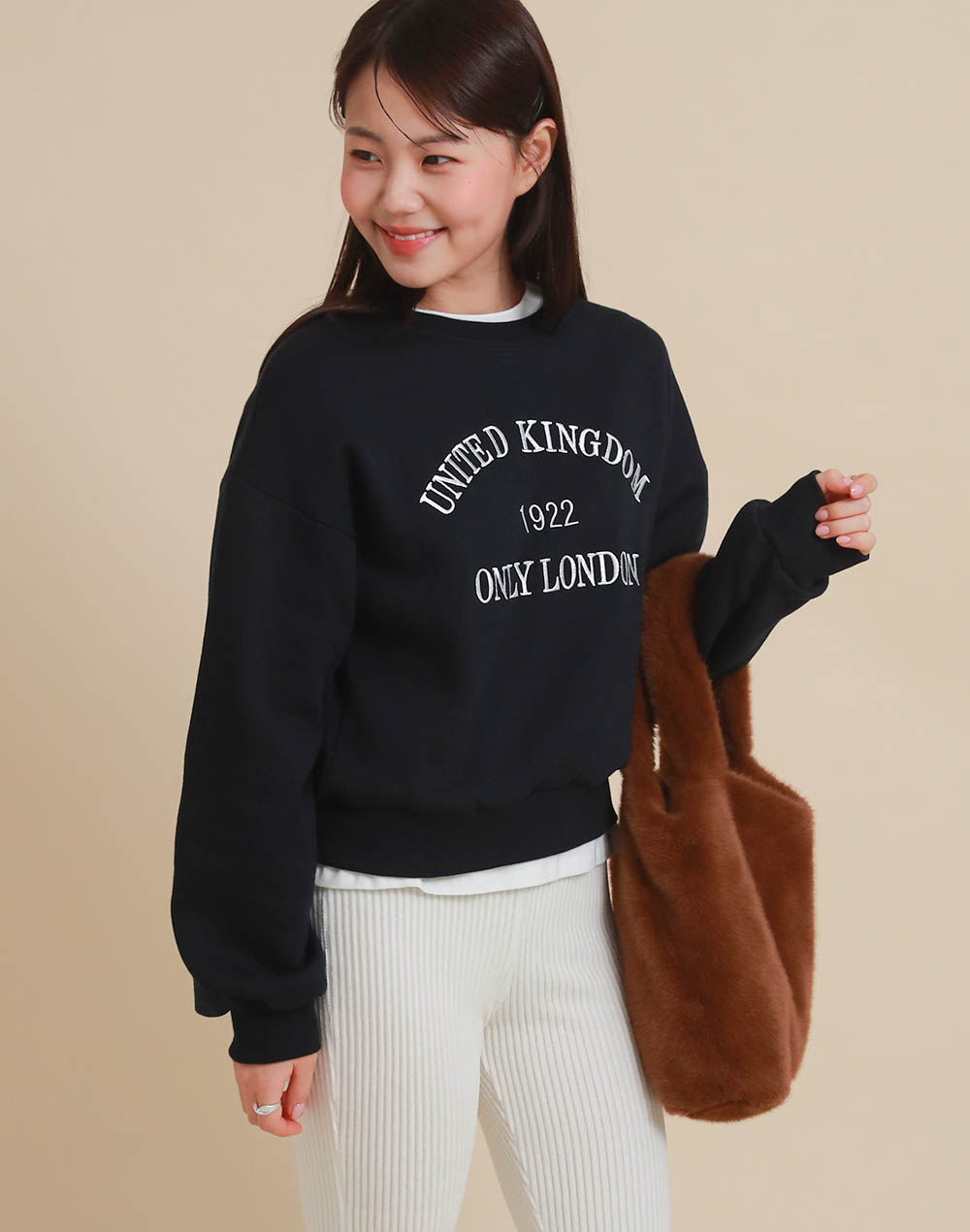 裏起毛LONDON刺繍スウェット | DHOLIC | 詳細画像2