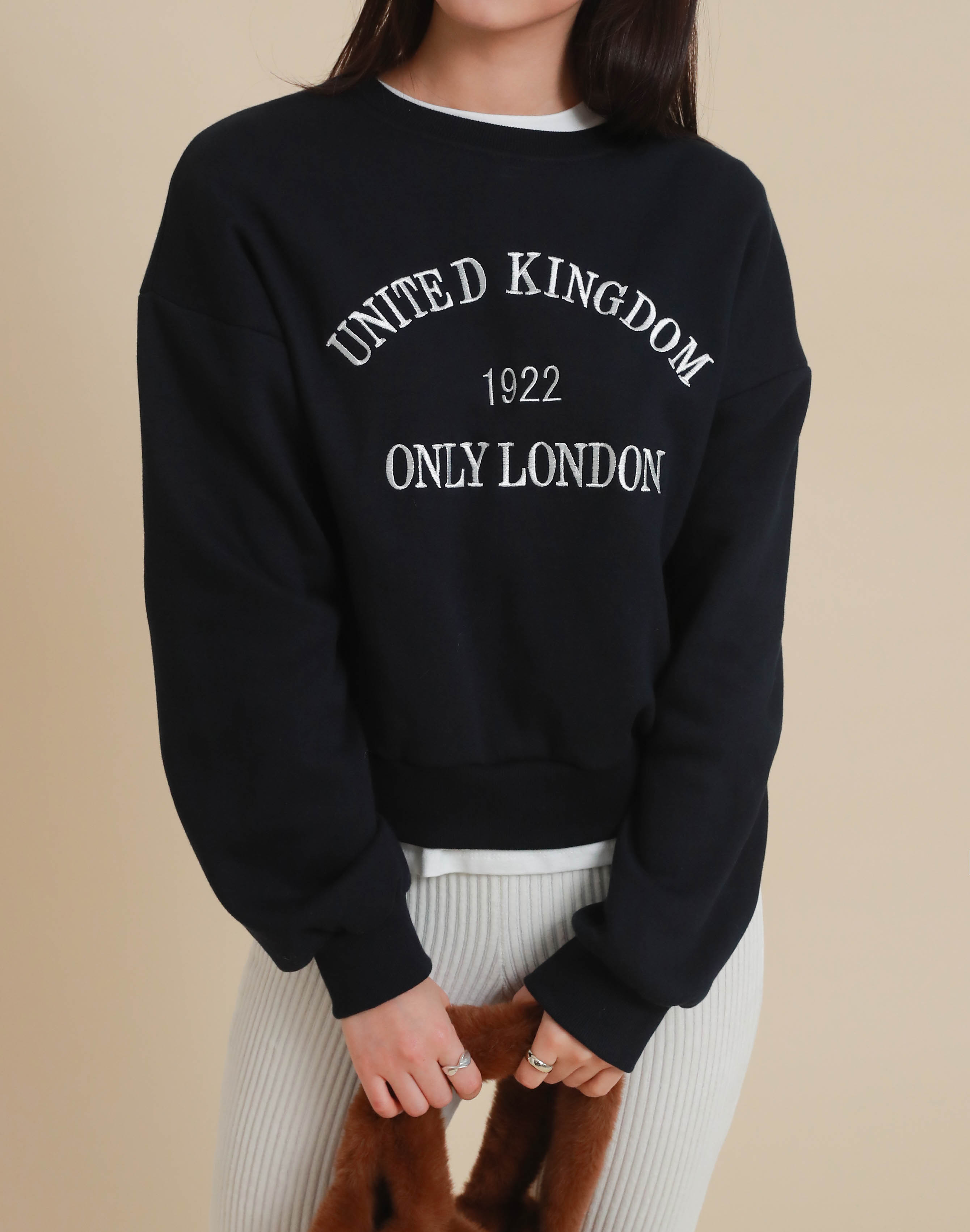 裏起毛LONDON刺繍スウェット | DHOLIC | 詳細画像9