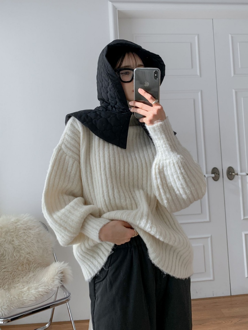 クラウドキルティングケープバラクラバ | レディースファッション通販