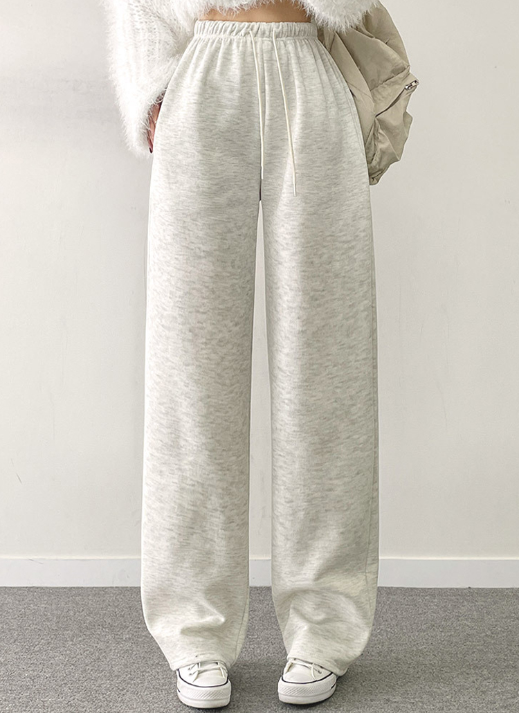 2TYPE裏起毛ドロストワイドスウェットパンツ | レディースファッション