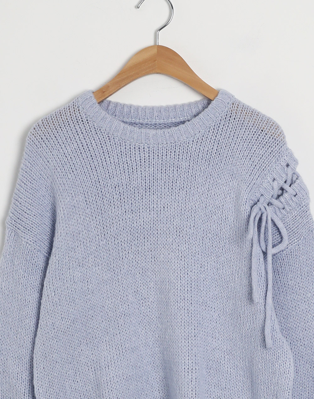 スリットレースアップルーズニット | DHOLIC | 詳細画像24