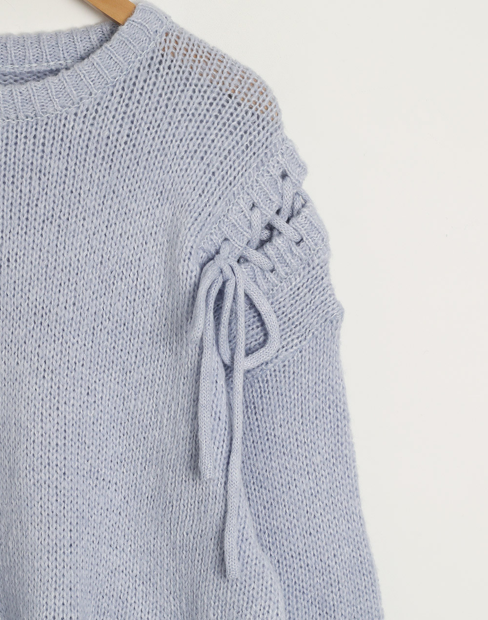 スリットレースアップルーズニット | DHOLIC | 詳細画像25