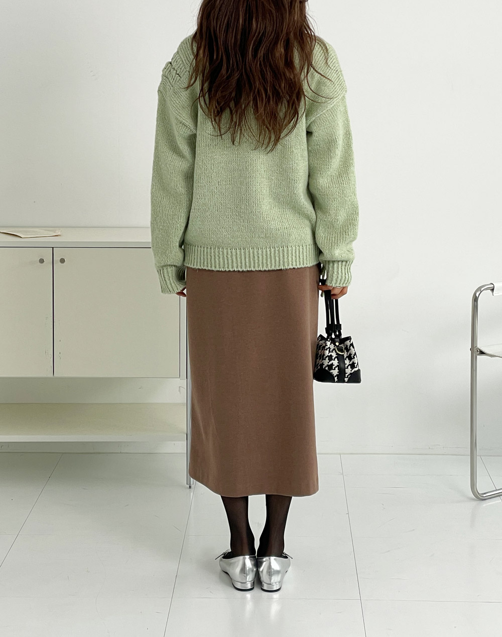 スリットレースアップルーズニット | DHOLIC | 詳細画像16