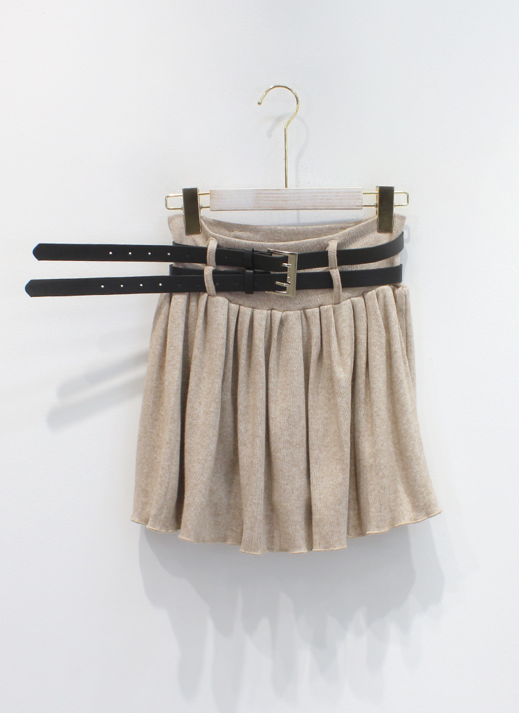 タートルネックニット&ニットスカートSET | レディースファッション