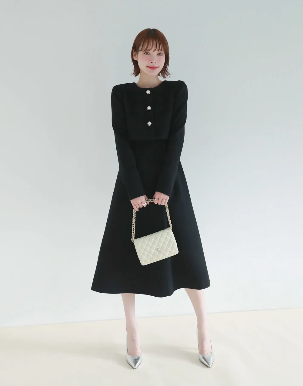 ドンルサロンワンピースとつけ襟セット （Jane Marple Dans Le Salonの  