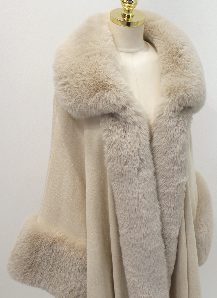 em. エコファーケープコート エコファーケープコート | レディースファッション通販 - DHOLIC