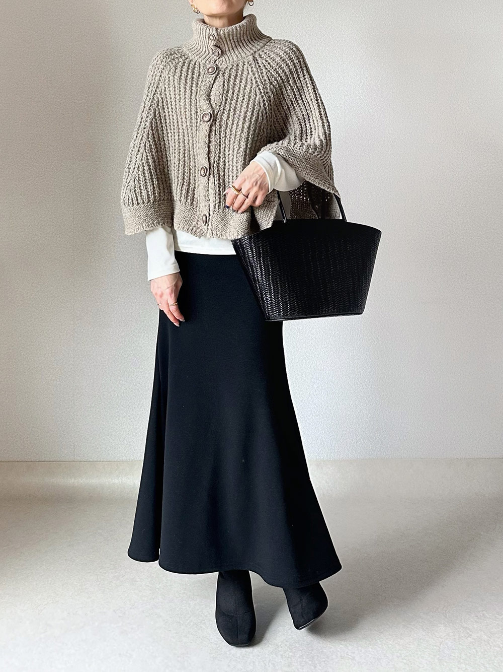 【極美品】GUCCI☆22SS　ケーブルニット　カーディガン 2way　ブラック coeuriche777_11634