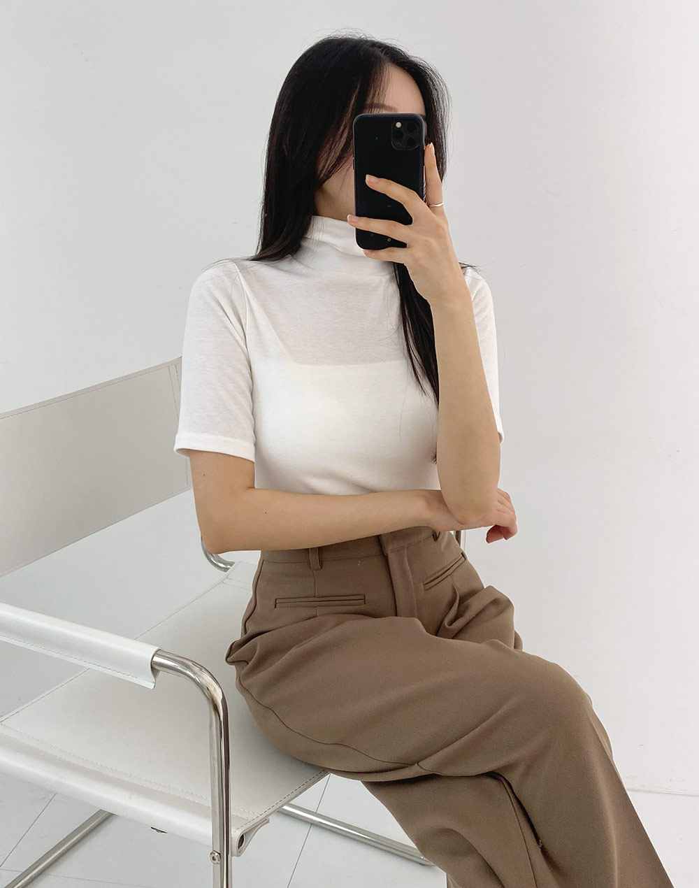 ハイネック半袖Tシャツ | レディースファッション通販 - DHOLIC