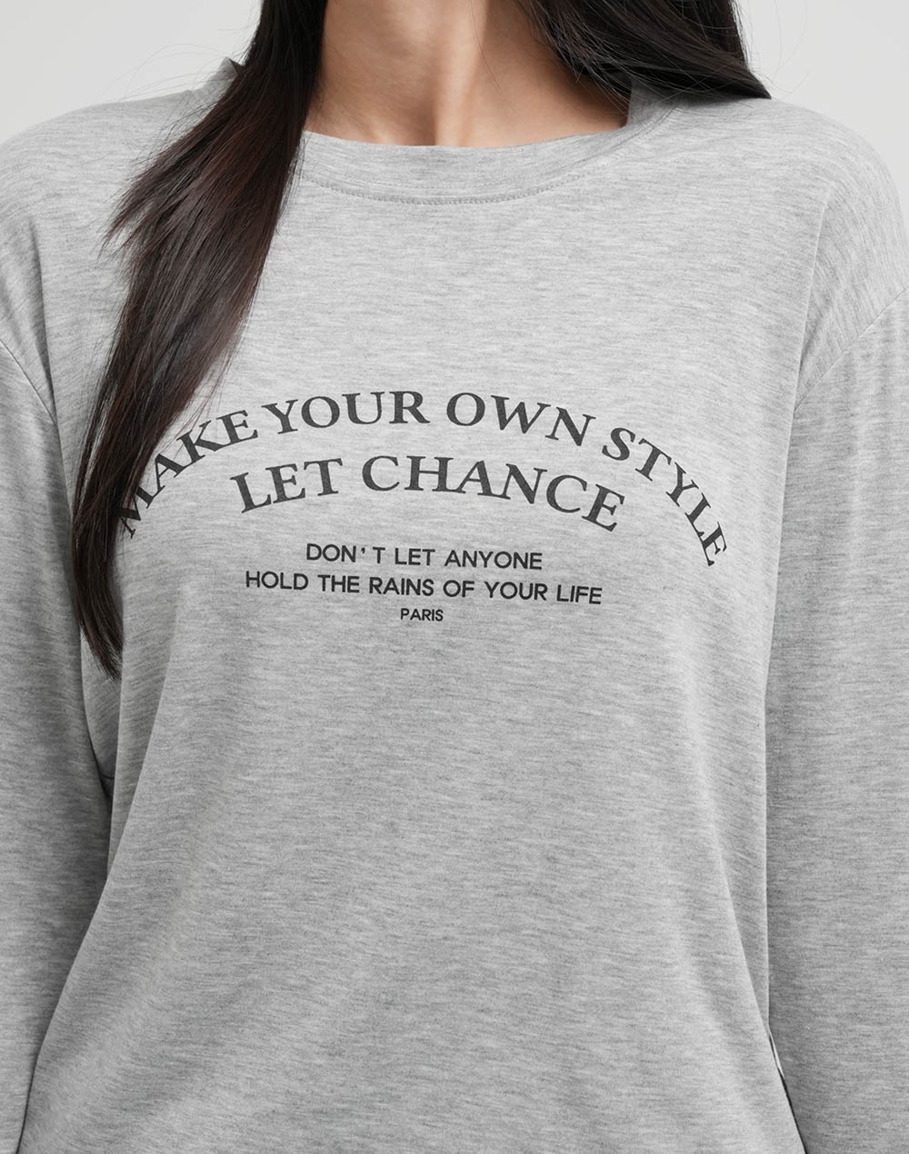 裏起毛カーブレタリングTシャツ | DHOLIC | 詳細画像5