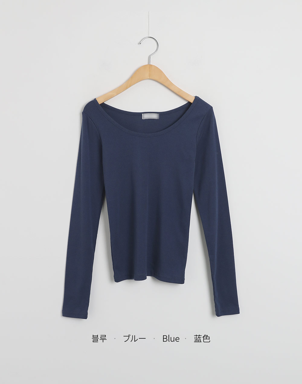 ワイドネックコットンTシャツ | DHOLIC | 詳細画像11