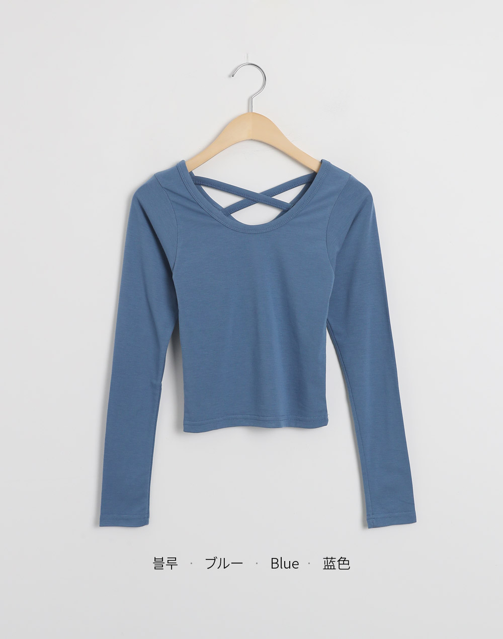裏起毛バッククロスストラップTシャツ | DHOLIC | 詳細画像15