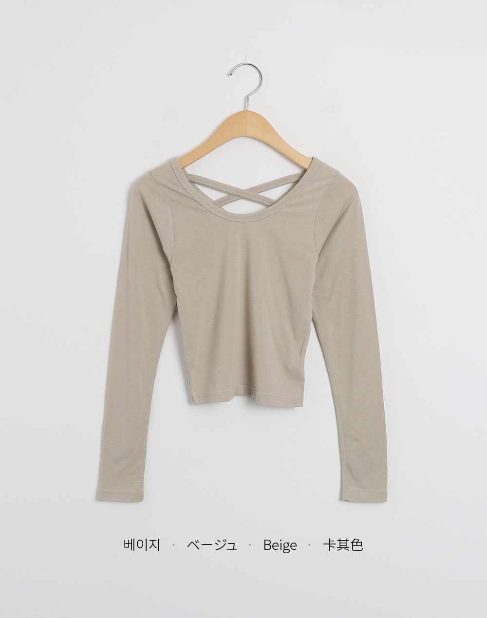 裏起毛バッククロスストラップTシャツ | DHOLIC | 詳細画像16