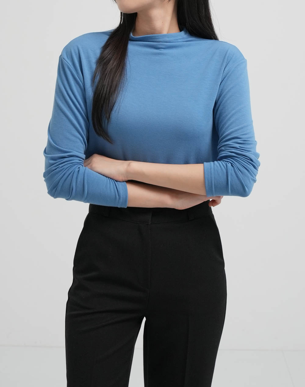 裏起毛ハーフネックTシャツ | DHOLIC | 詳細画像2