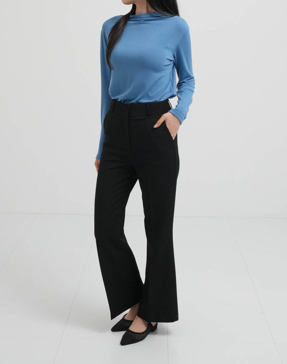 裏起毛ハーフネックTシャツ | DHOLIC | 詳細画像4