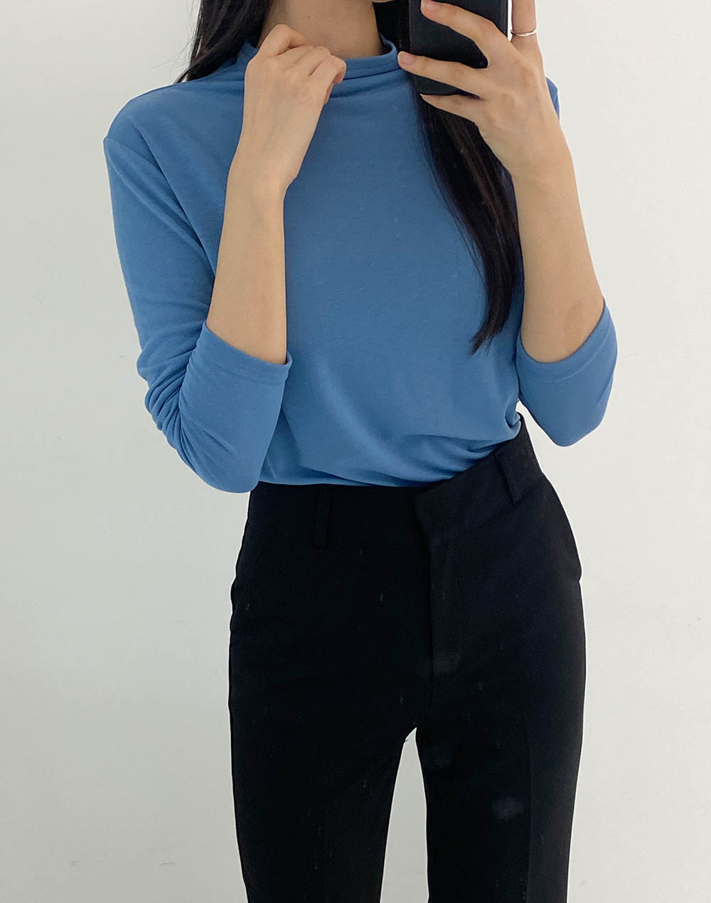 裏起毛ハーフネックTシャツ | DHOLIC | 詳細画像7