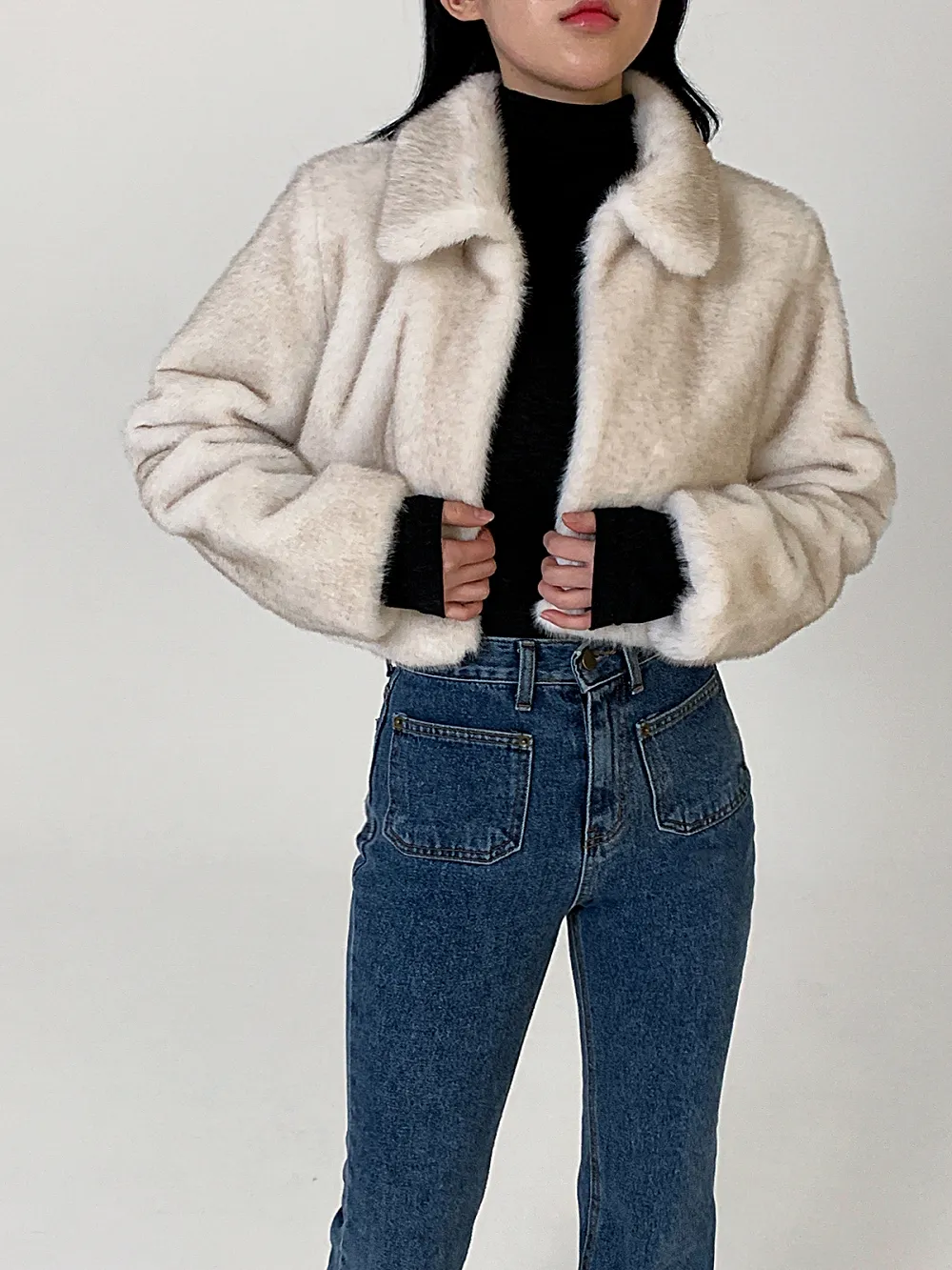 ☆ZARA クロップドフェイクファージャケット☆