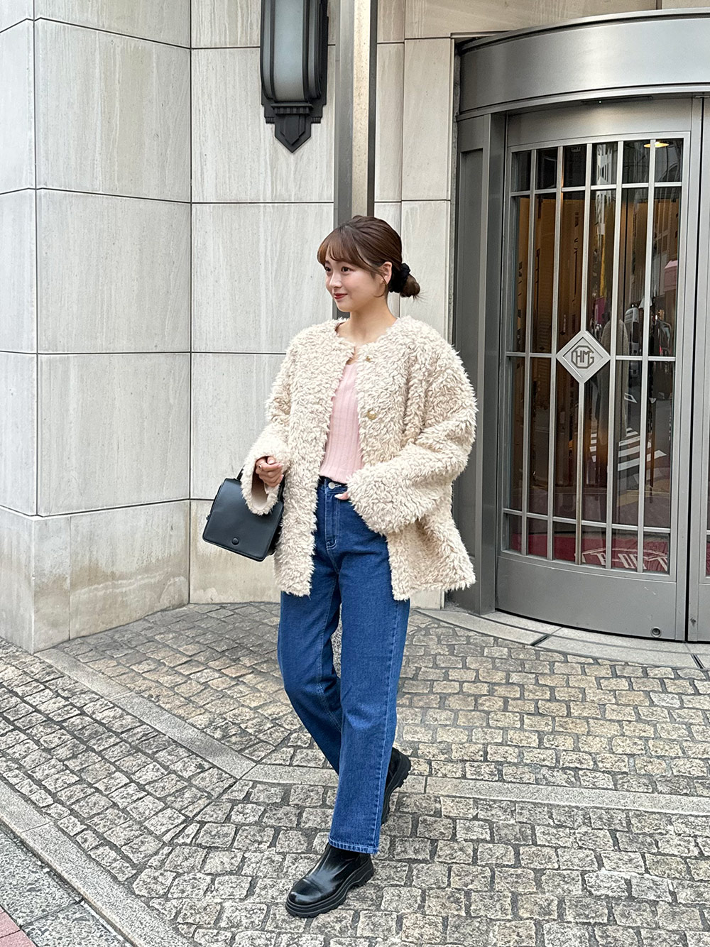 ゴールドボタンエコファージャケット | レディースファッション通販