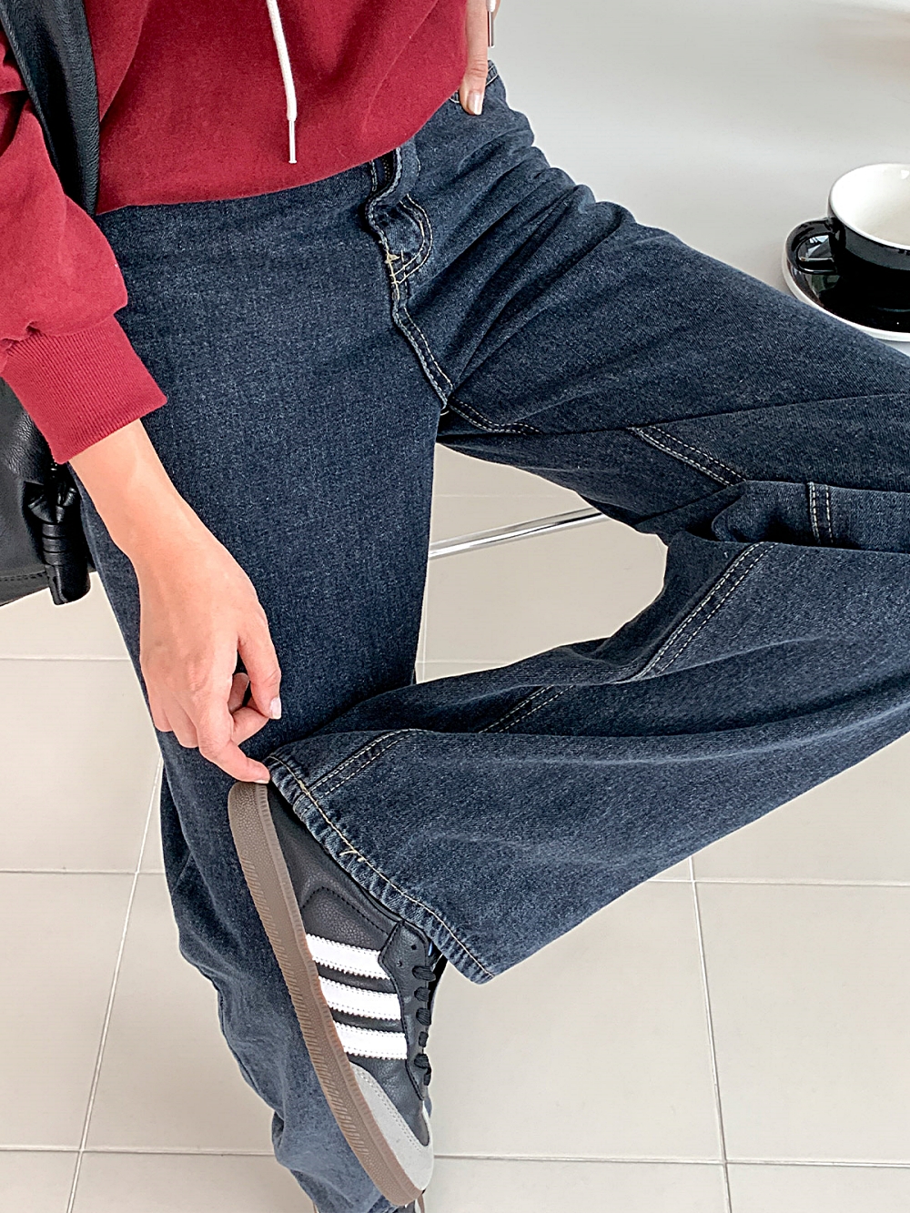 ハイウエストデニムパンツ | レディースファッション通販 - DHOLIC