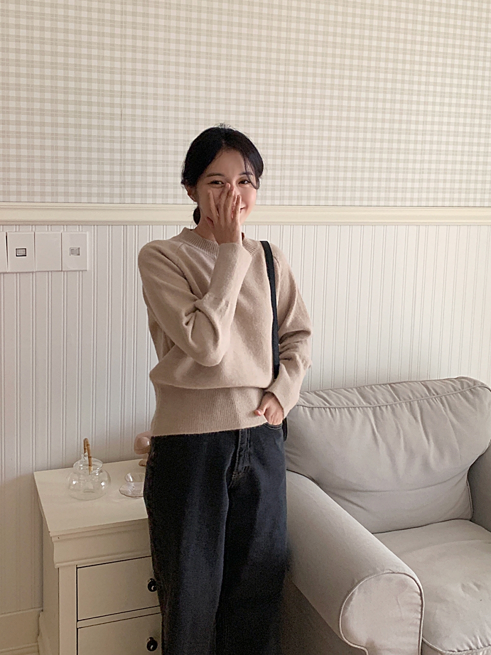 ブラックワイドデニムパンツ | レディースファッション通販 - DHOLIC ブラックワイドデニムパンツ | レディースファッション通販 - DHOLIC