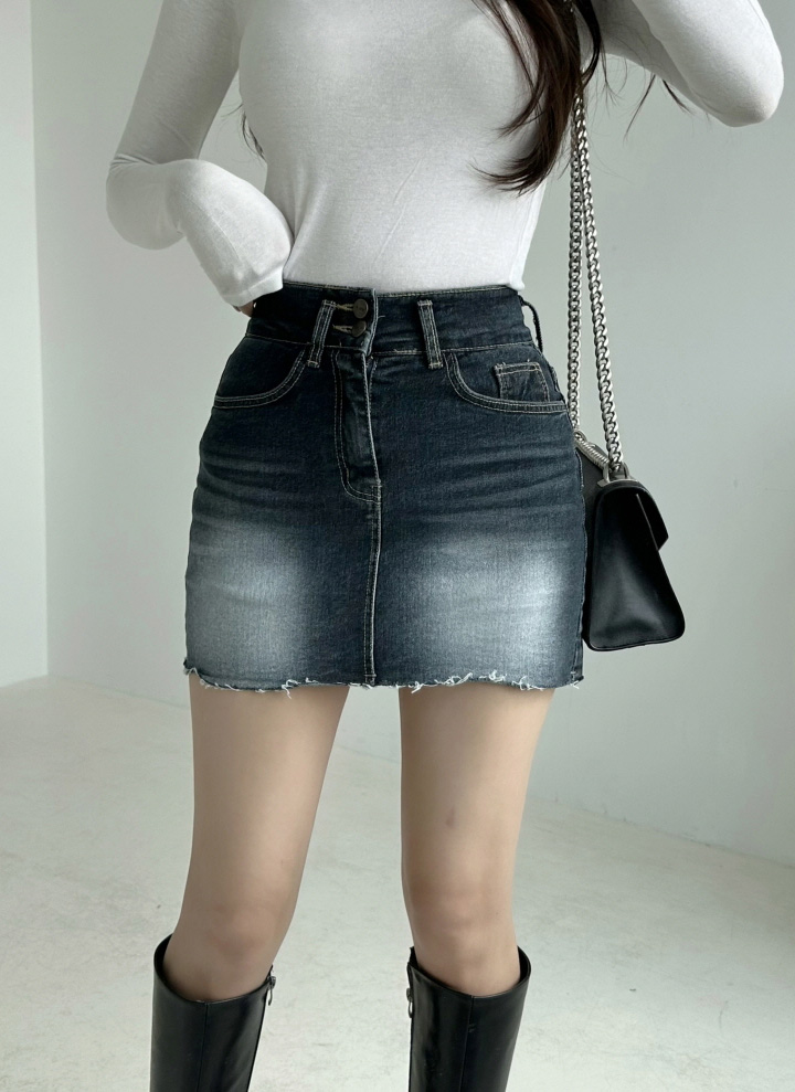 2ボタンデニムスカートパンツ | レディースファッション通販 - DHOLIC