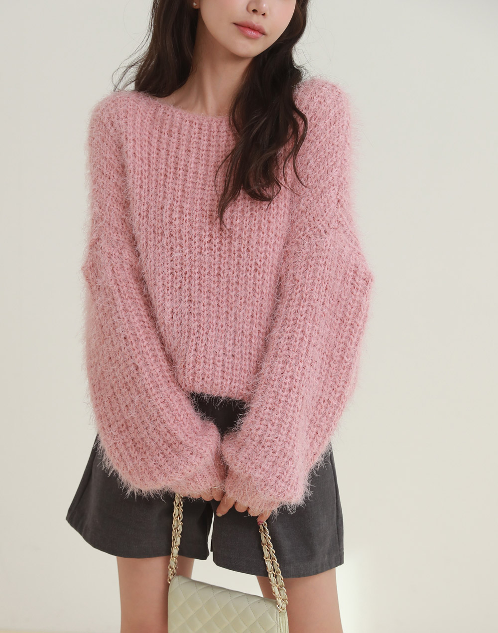 ボートネックシャギーローゲージニット | DHOLIC | 詳細画像2