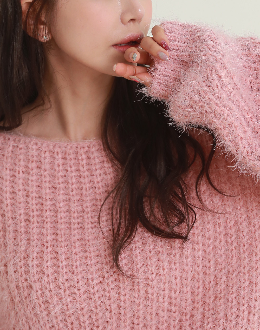 ボートネックシャギーローゲージニット | DHOLIC | 詳細画像7