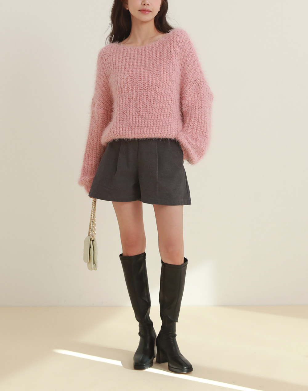 ボートネックシャギーローゲージニット | DHOLIC | 詳細画像8