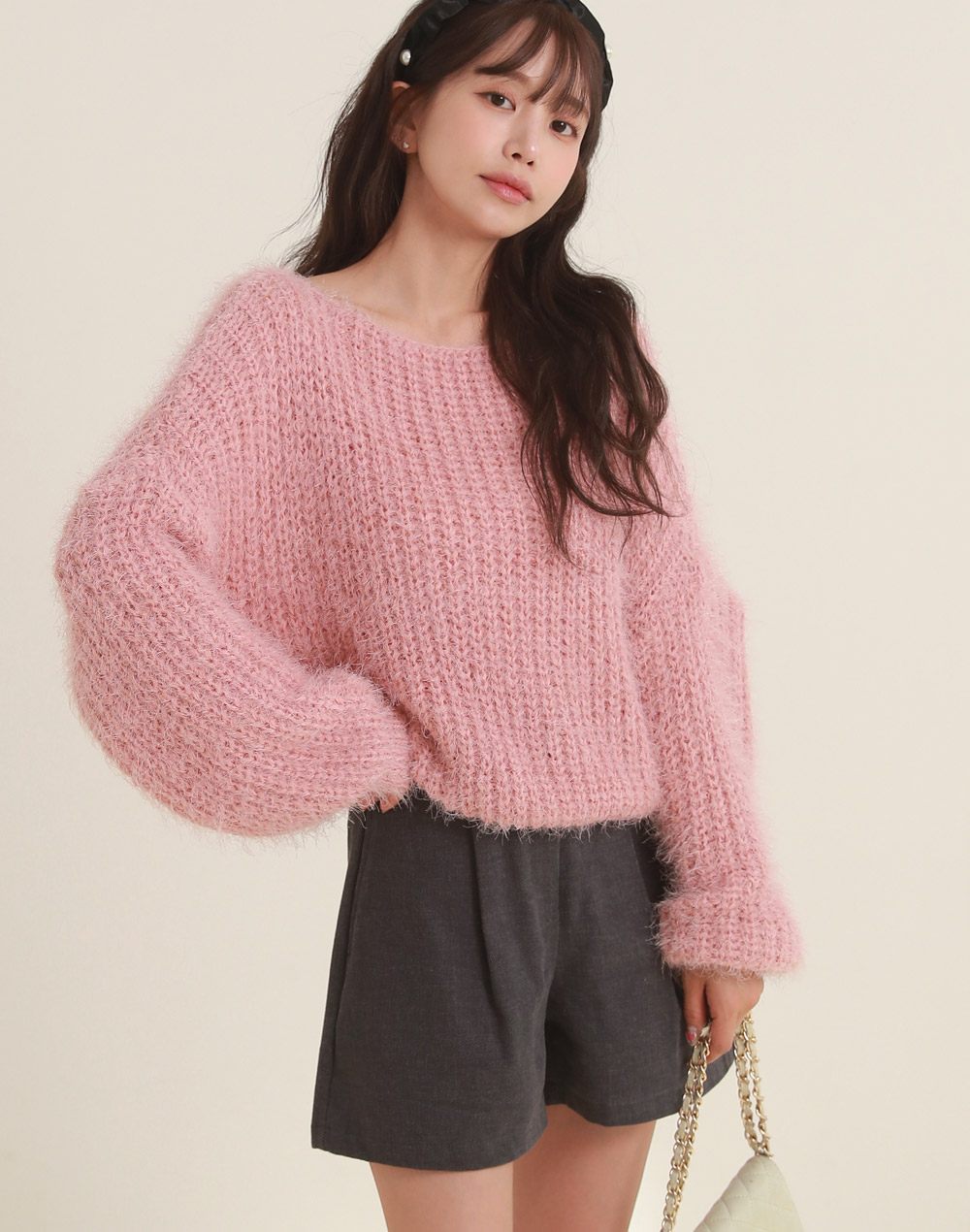 ボートネックシャギーローゲージニット | DHOLIC | 詳細画像10