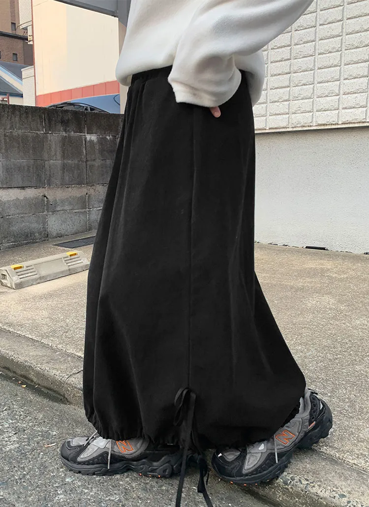 起毛サイドリボンバルーンスカート | baon | 詳細画像1