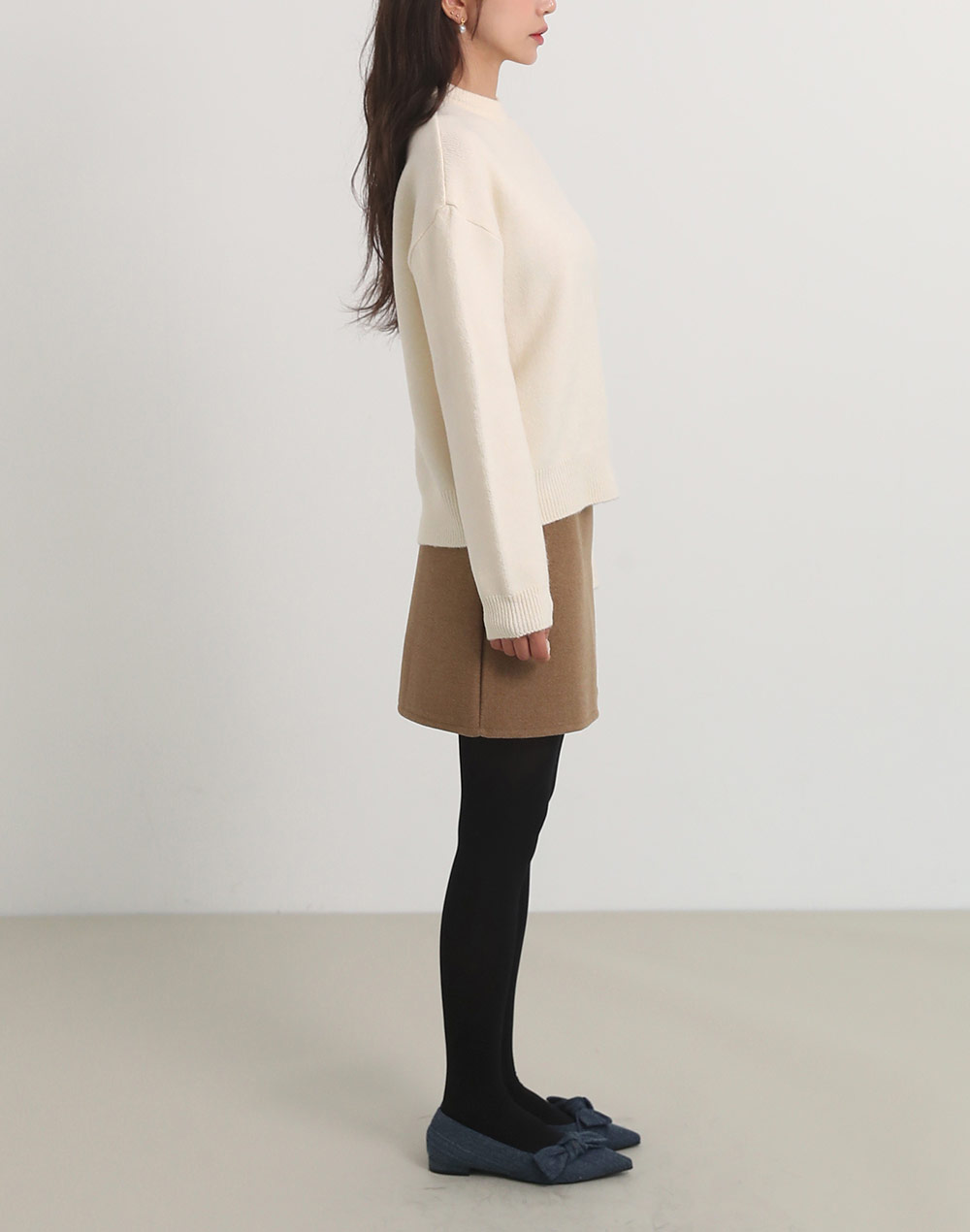 スリットラウンドネックニット | DHOLIC | 詳細画像10