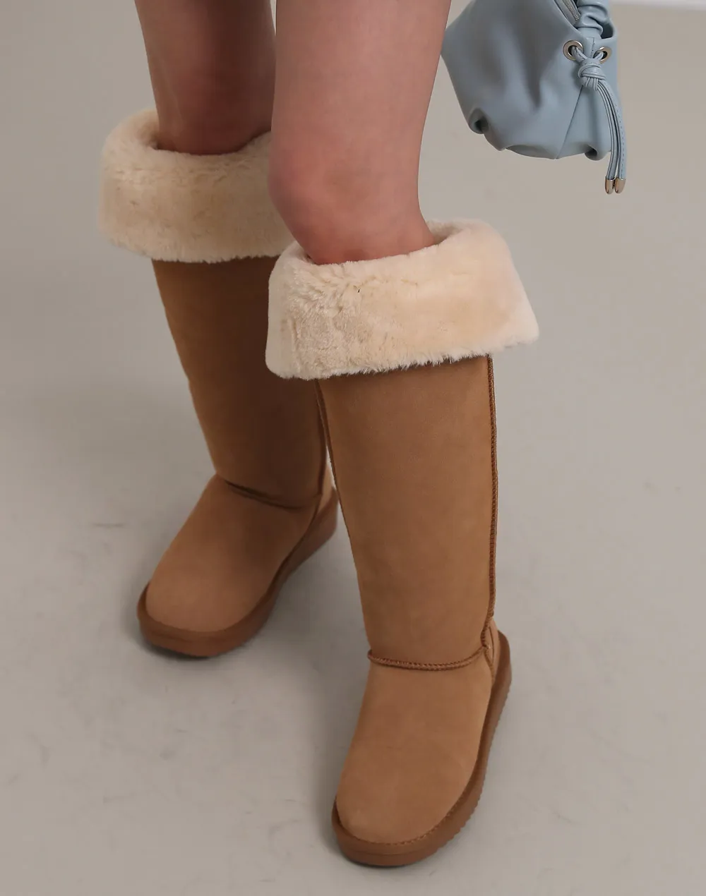 UGG】2way ロング ショート 明 ブーツ ニット ボタン