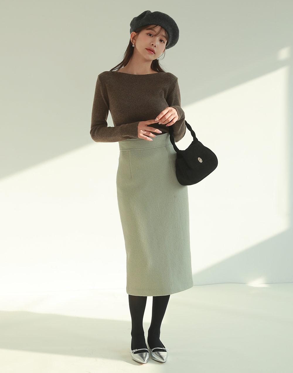 ボートネック長袖リブニット | DHOLIC | 詳細画像4