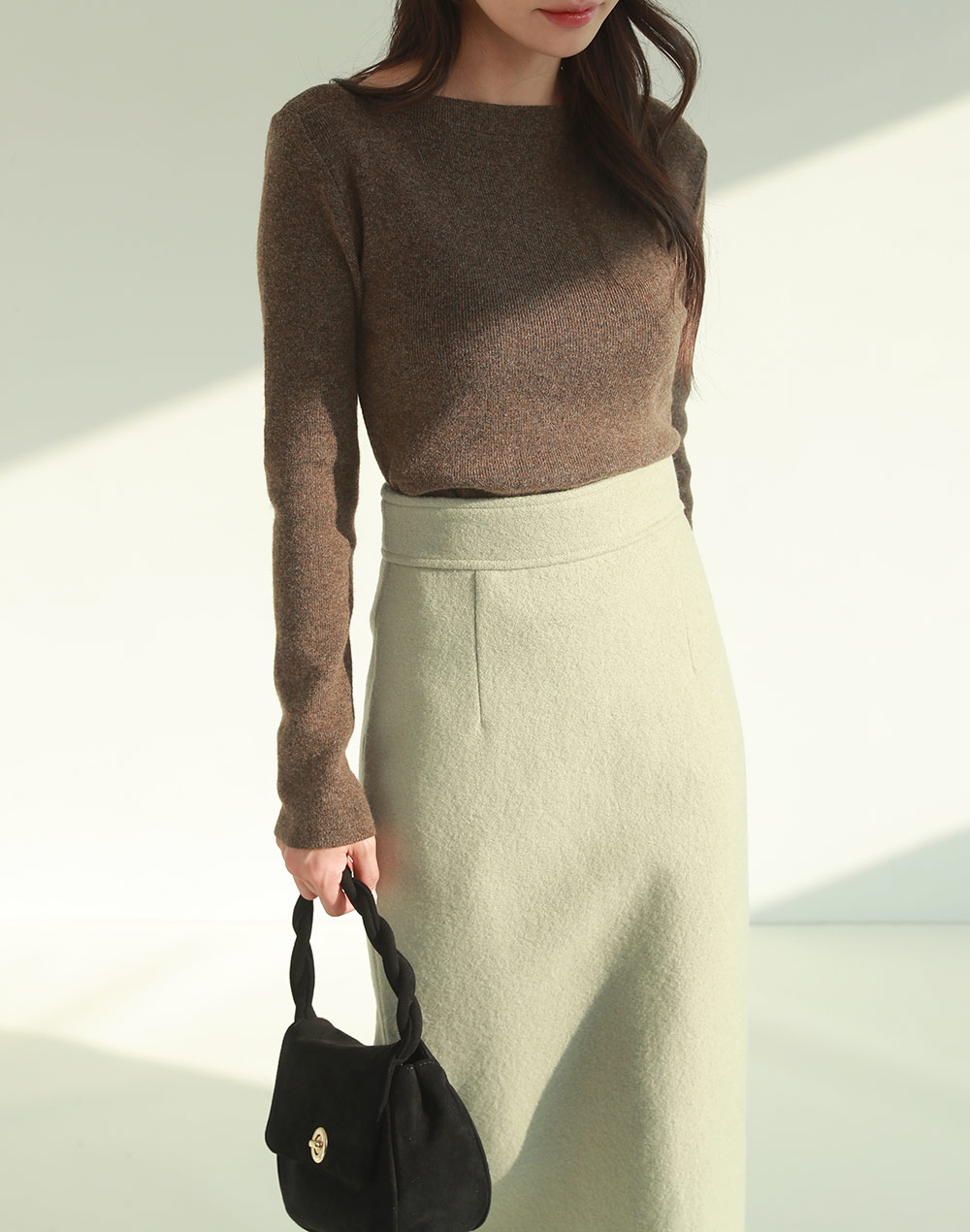 ボートネック長袖リブニット | DHOLIC | 詳細画像10