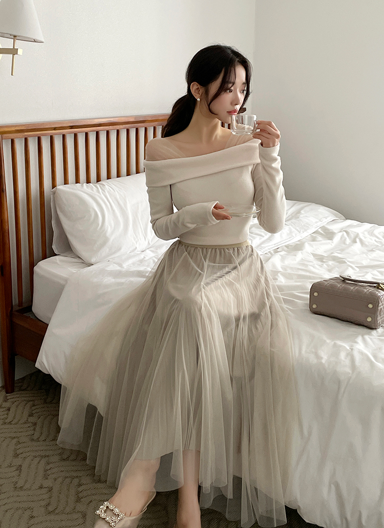 DHOLIC シースルーショルダー半袖Tシャツ シースルーショルダー半袖Tシャツ | レディースファッション通販