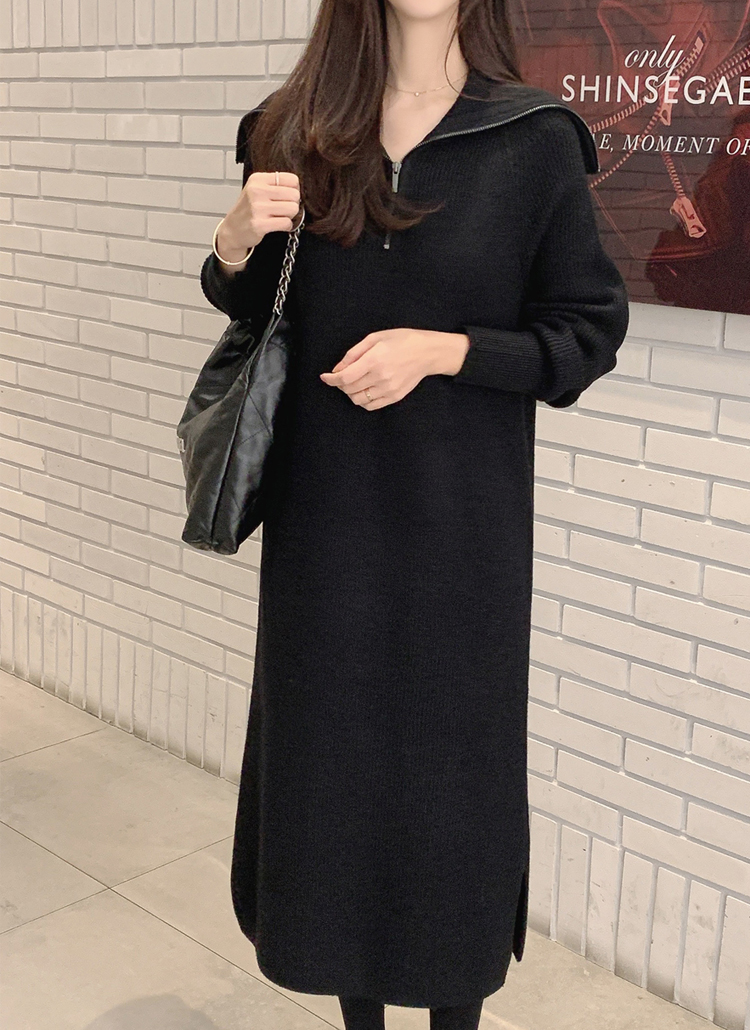 美品✨サクラ ハーフウーステッドウールレイヤード ワンピース ロング ニット 黒 1761003_23520421_k6.jpg?f=webp