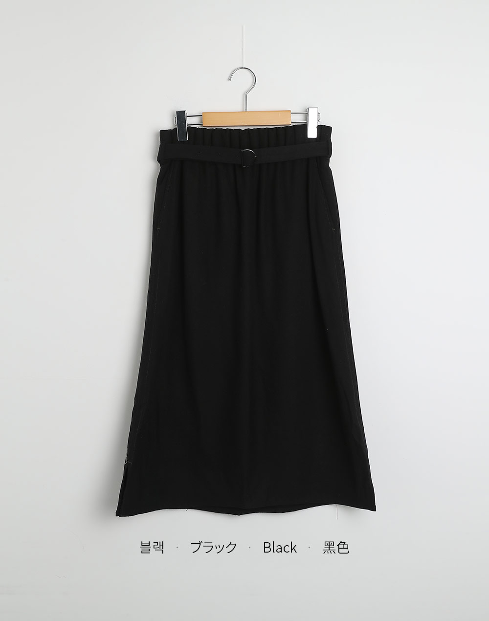 ベルト付ウール混イージーポケットスカート | DHOLIC | 詳細画像16