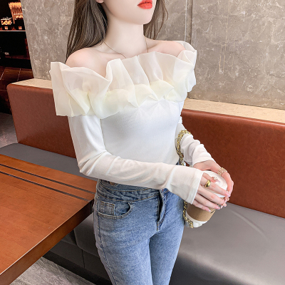 【福袋セール】の商品 シアーフリルオフショルTシャツ | レディースファッション通販 トップス