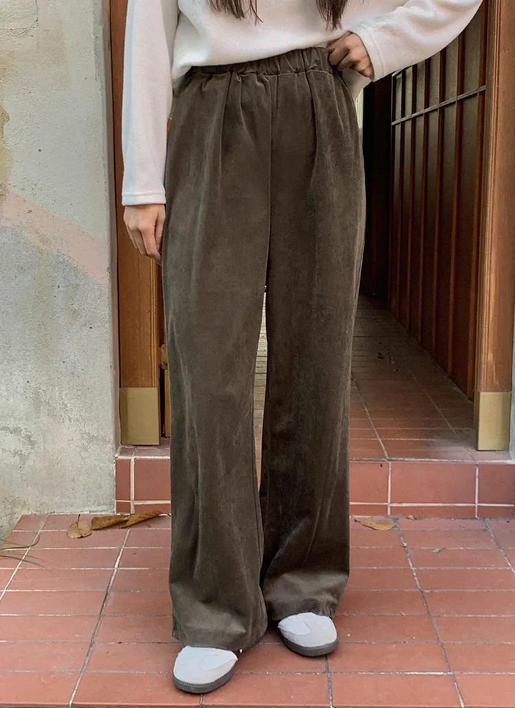 リブベロアワイドパンツ | hotping | 詳細画像1