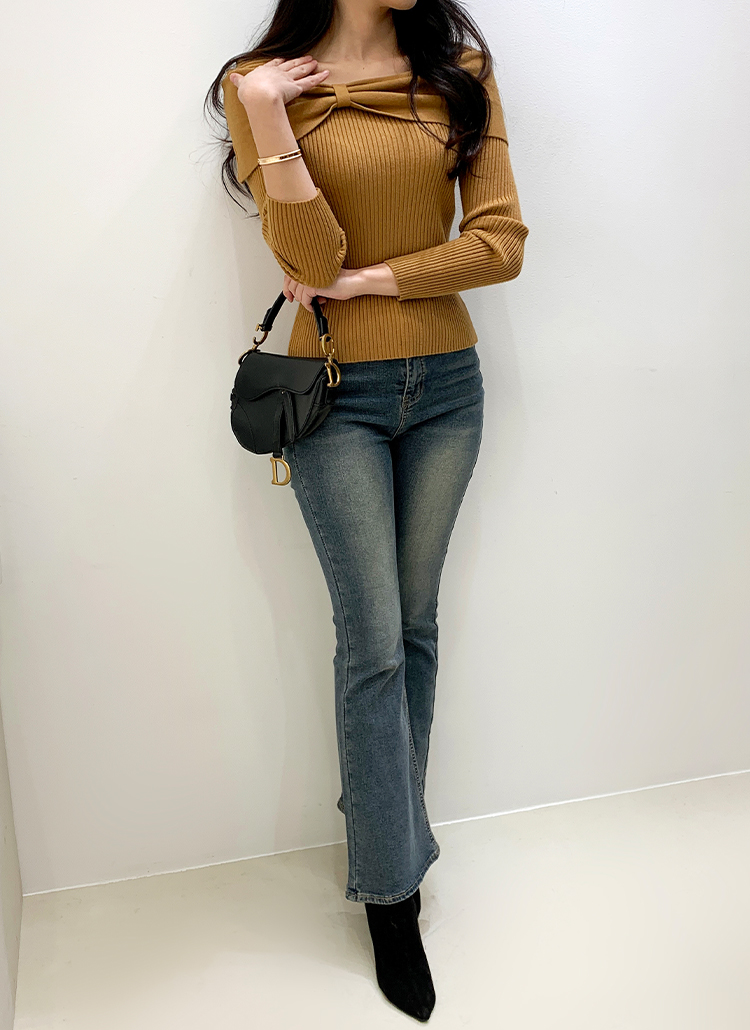 daydayseoul オフィショル リボン シズニルック