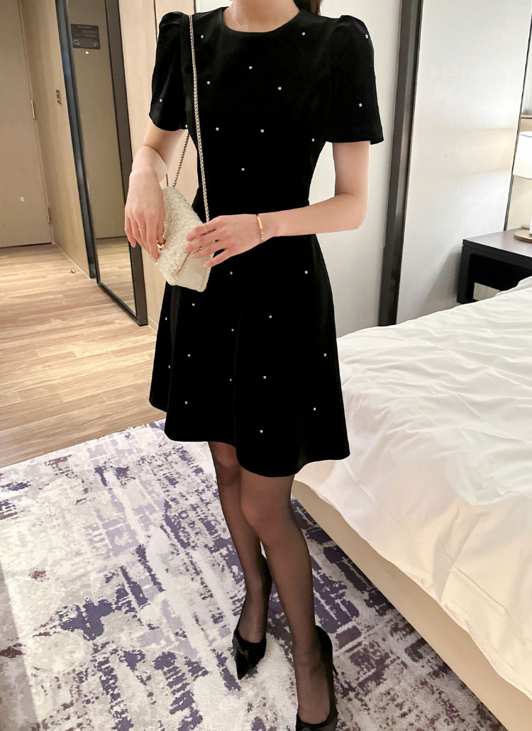 キュービックベロア半袖ワンピース | レディースファッション通販 - DHOLIC