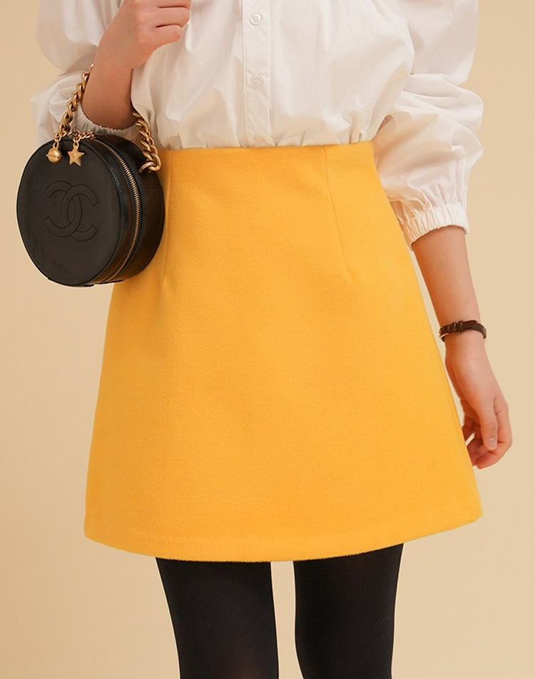 専用　CHANEL 台形スカート　厚地コットン　イエロー　未使用 スカート - プレタポルテ — ファッション | CHANEL