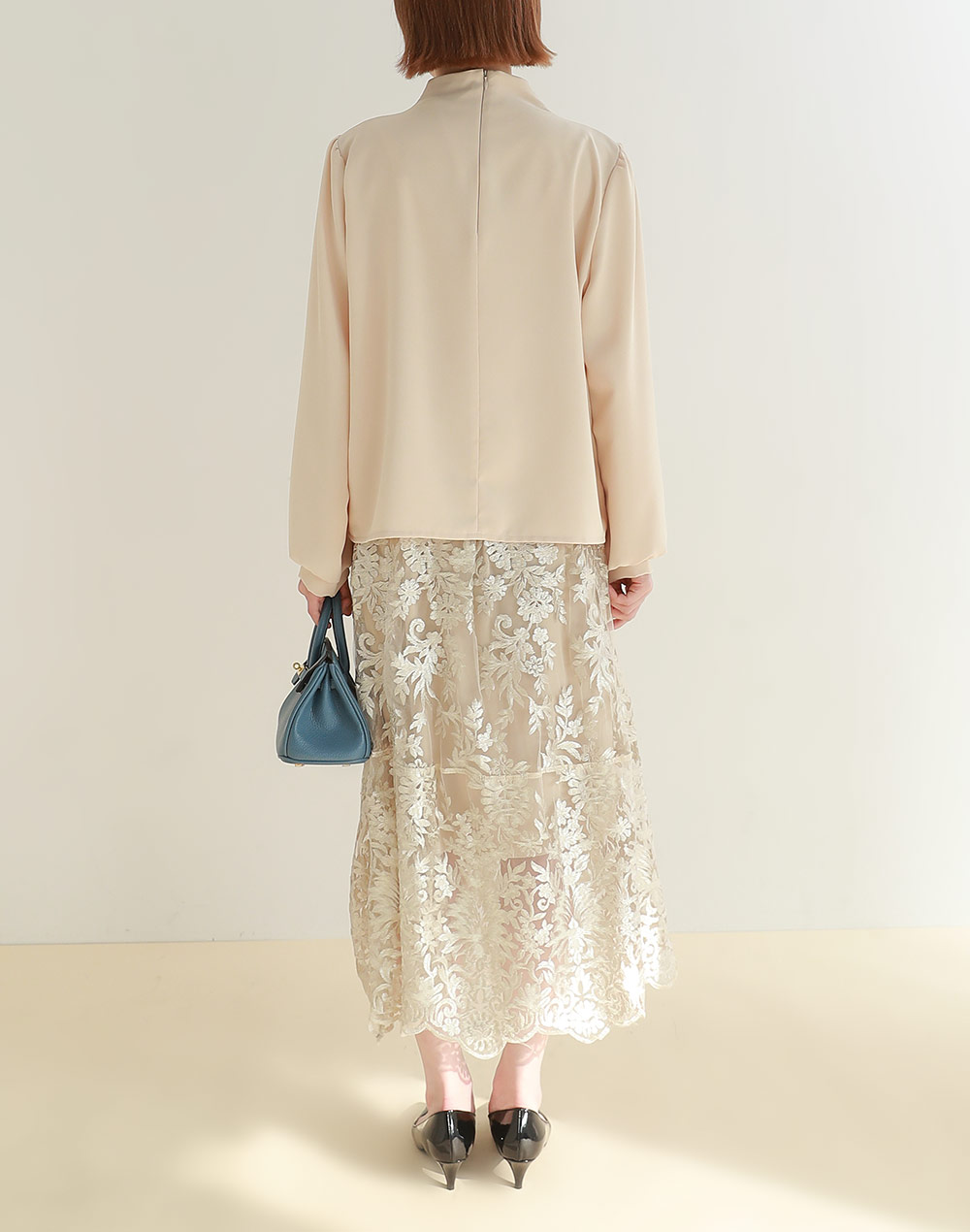 ハーフネックパフスリーブブラウス | DHOLIC | 詳細画像16