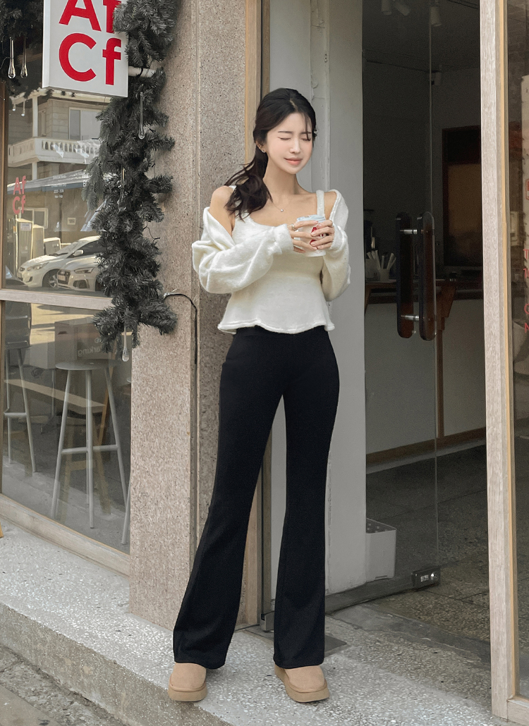 ladmusician 花柄 スリムフレアパンツ ladmusician 花柄 スリムフレア