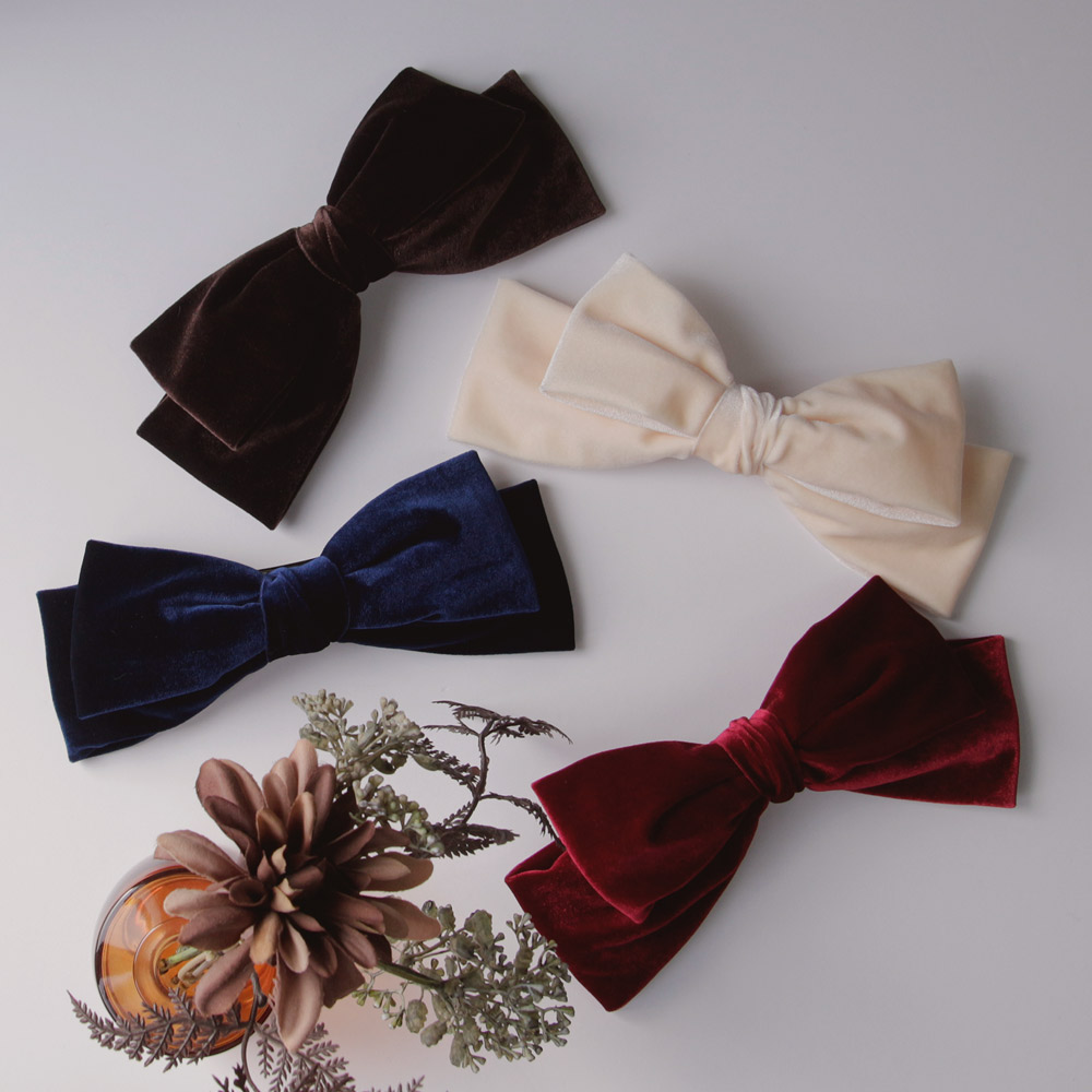 ビッグベロアリボンバレッタ | レディースファッション通販 - DHOLIC