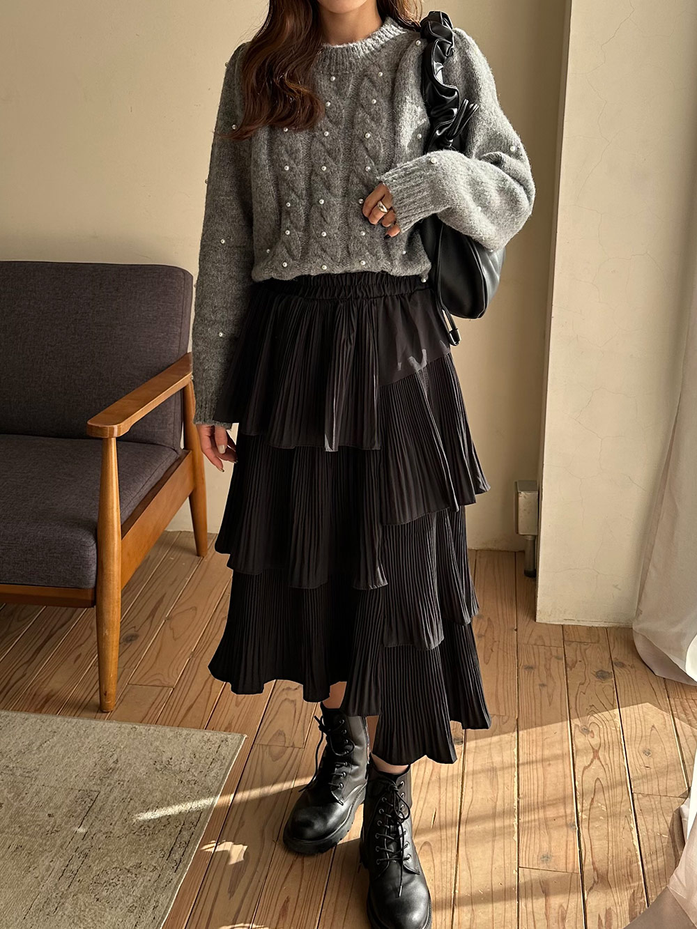 2WAYアシンメトリーティアードスカート | レディース