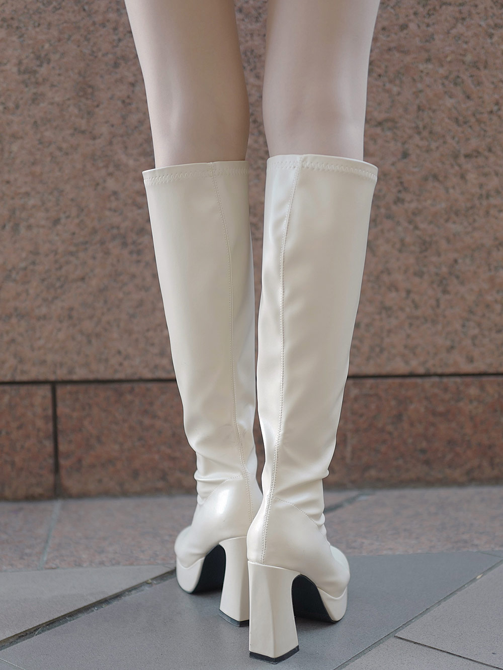 DIANA】ダイアナ レディース ロングブーツ ホワイト 23.5cm