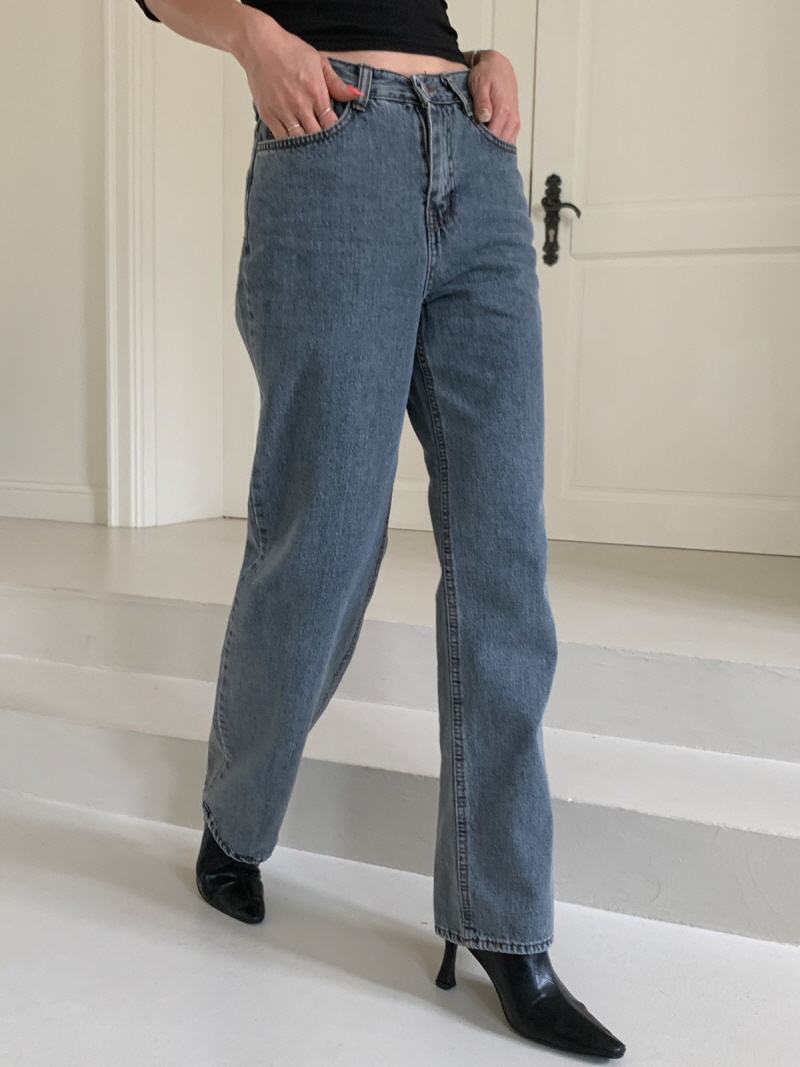 フルレングスストレートデニムパンツ | レディースファッション フルレングスストレートデニムパンツ | レディースファッション