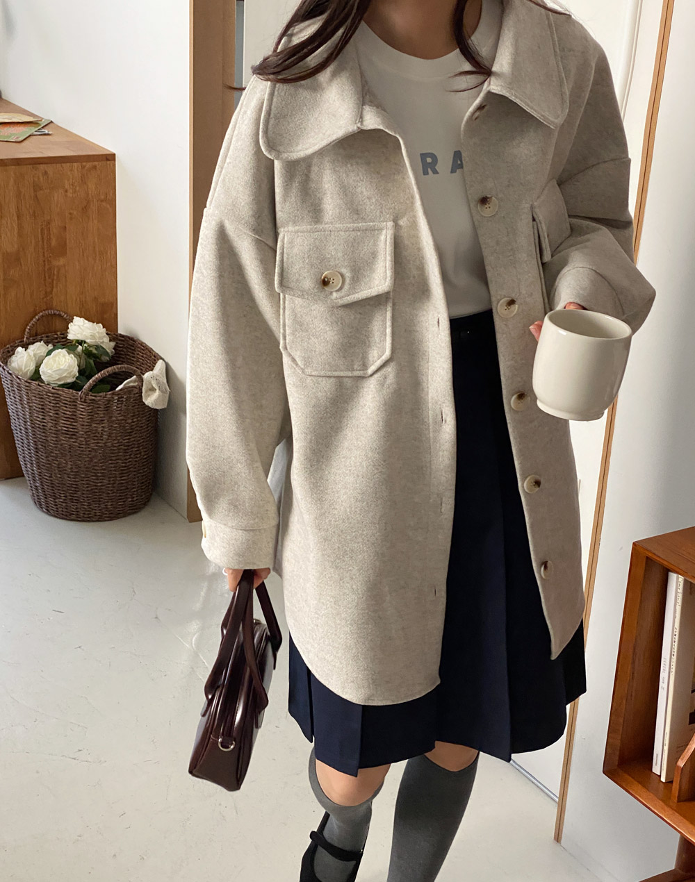 激安！特価品 ベルト付フラップポケットシャツジャケット | レディース シャツ/ブラウス(長袖/七分)