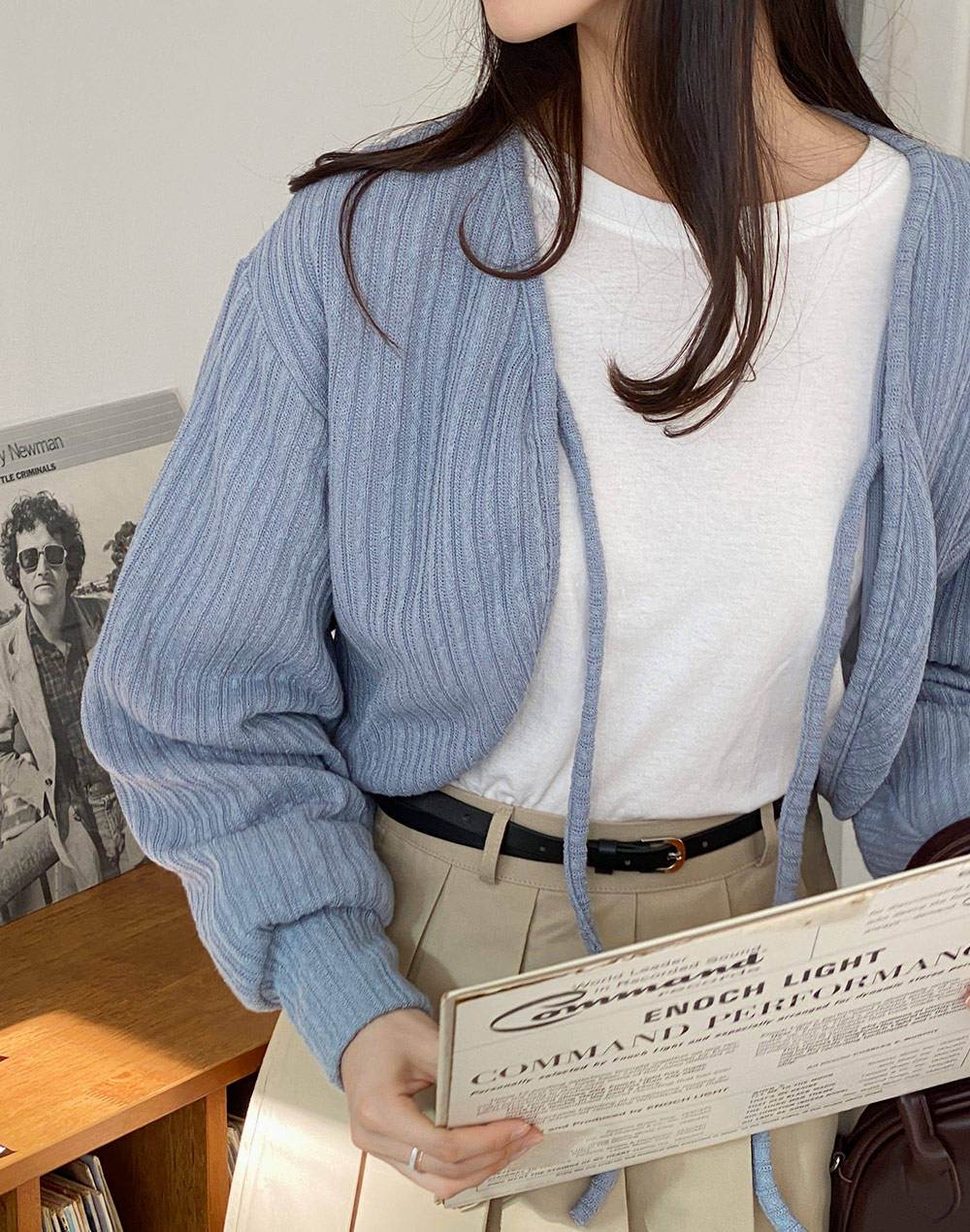 高級✨FOXEY シルクコットン ボレロカーディガン グログランリボン 40 リブクロップドリボンボレロカーディガン | レディースファッション
