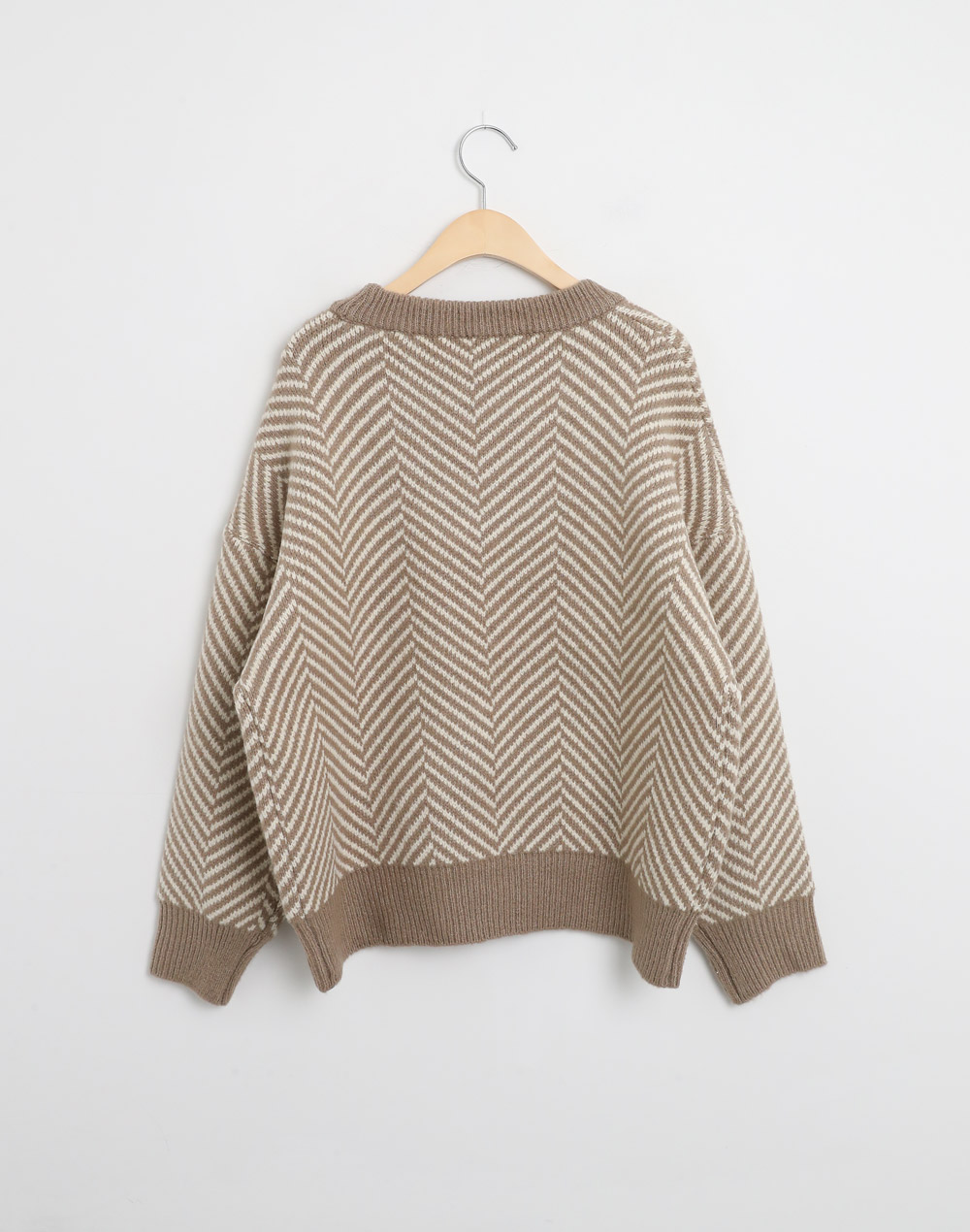 ヘリンボーンパターンルーズニット | DHOLIC | 詳細画像20